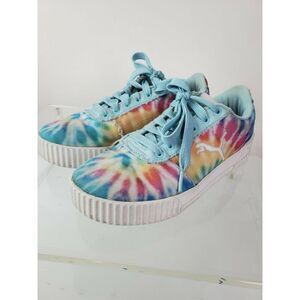 Puma Carina Summer Cat Tie Dye Sneaker Kids‎ Size 6C/Women's 7.5